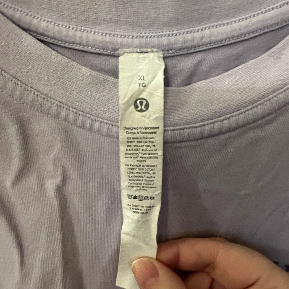 Lululemon Light Purple Tee - Picture 2 of 4